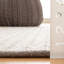 Tapis en laine / coton à tissage plat Nickholas ivoire / gris-34366797