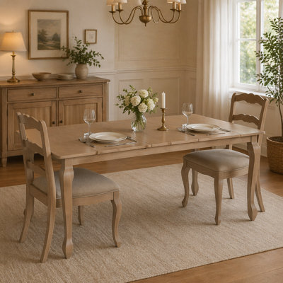 Extendable Rectangular Dining Table(Only Table)