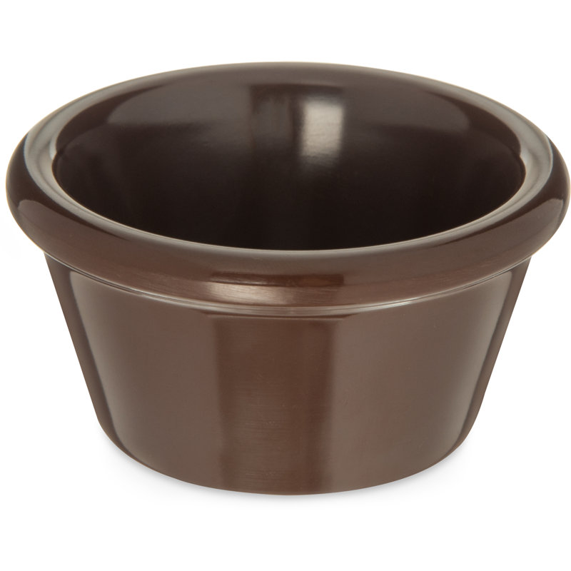 Mélamine, sauce lisse Ramequin, 2 oz, Chocolat