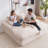 69"X65.7"Oversized Chaise Lounge Chair,Upholstered Cozy Corduroy Sleeper Sofa Bed-No Assembly Required,Includes 4 Pillows&Wide Armrests,High-Density Foam Cloud Couch For Living Room, -1450007829