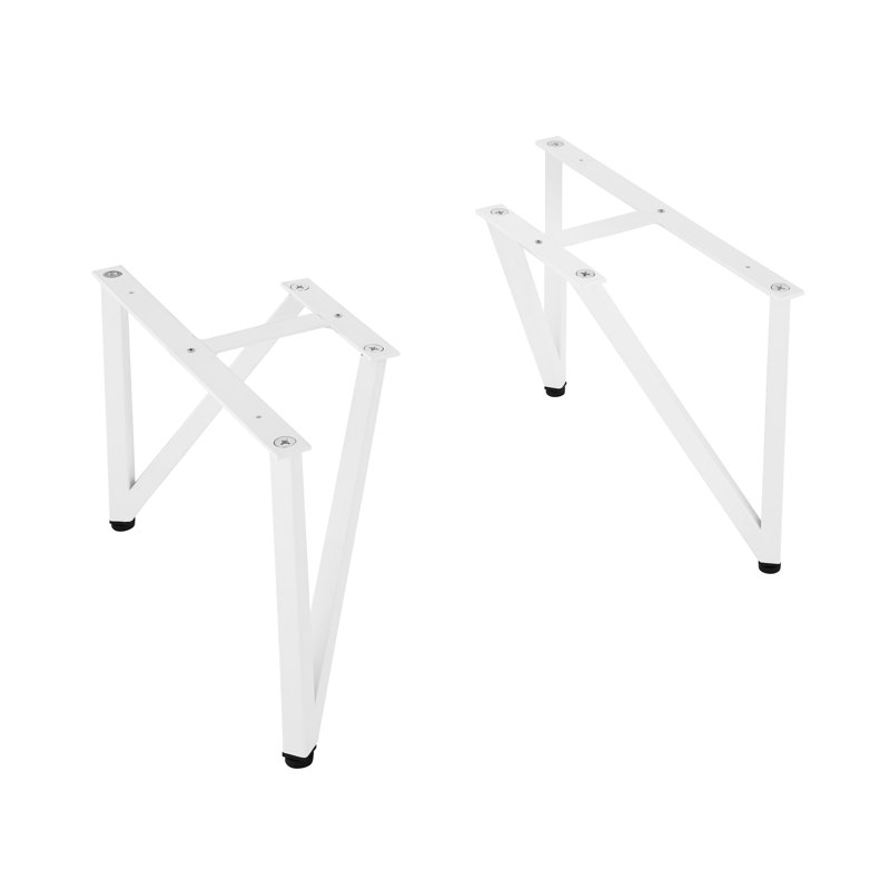 Annecy Matte White Modern Vanity Legs Set