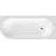 Crescent 1700mm x 725mm Soaking Acrylic Bathtub-668245405