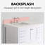 Plateau de meuble-lavabo simple 36 po avec lavabo en quartz 36 po