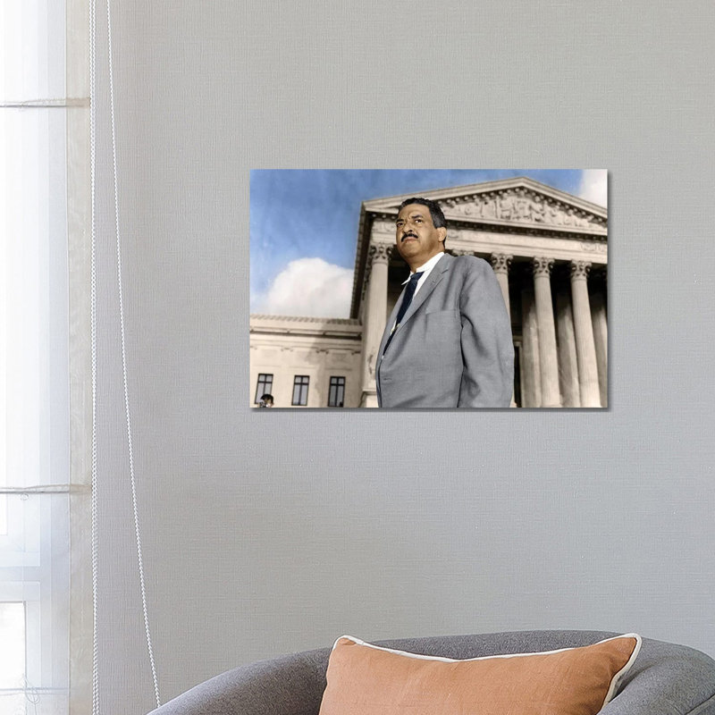 «Thurgood Marshall» par Granger - reproduction d'art graphique sur toile tendue, H 18 po x l 26 po x P 1,5 po