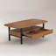 Meuble télé et table basse style Mid-Century moderne (ensemble de 2)