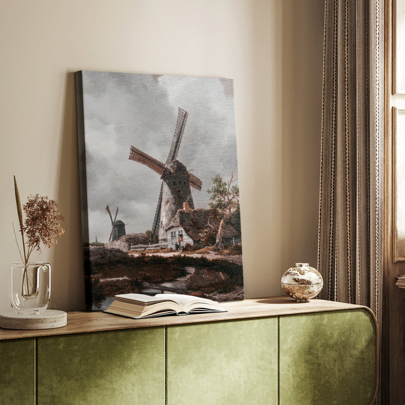Paysage rétro CCxxiii - galerie Cavas sur mesure, H 48 po x l 32 po
