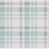 Spring Blossom Check Plaid Design 33' L x 21" W Wallpaper Roll
