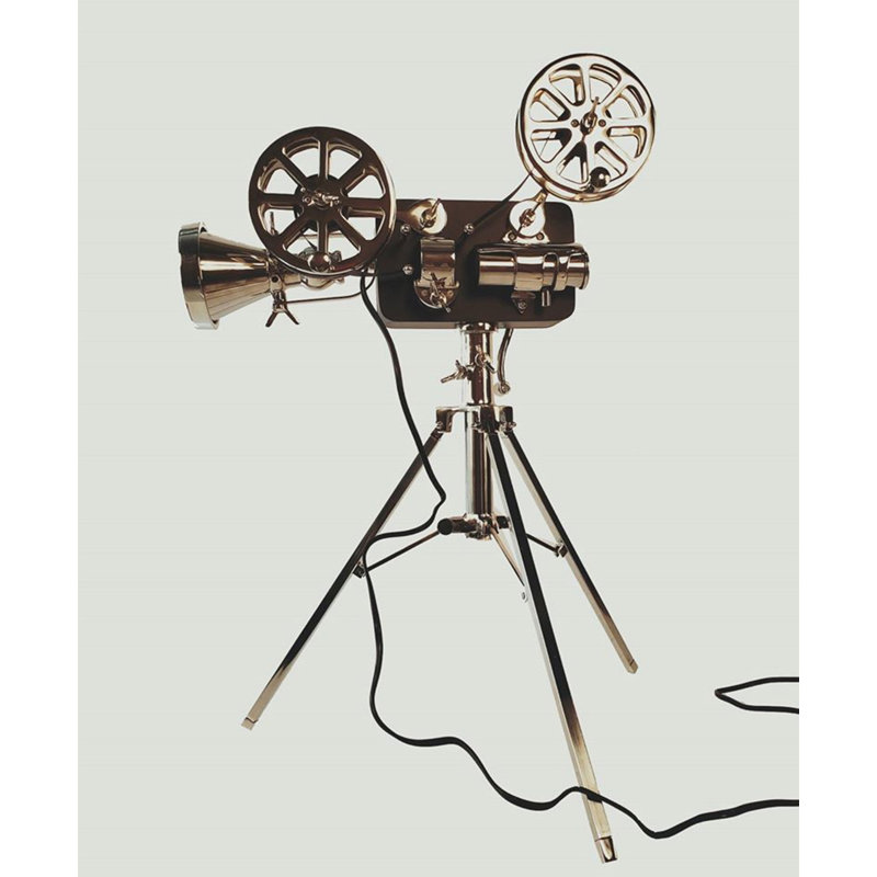 Sculpture de projecteur de film en aluminium Baltzer