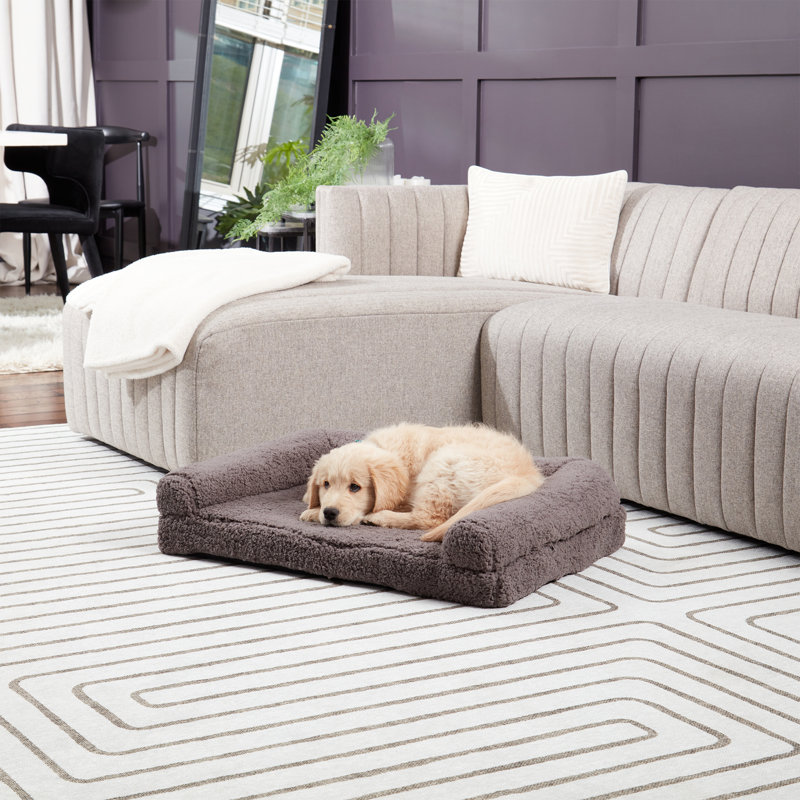Canapé-lit Millie Sherpa, Moyen (l 29 po x P 20 po x H 7 po), Fossile