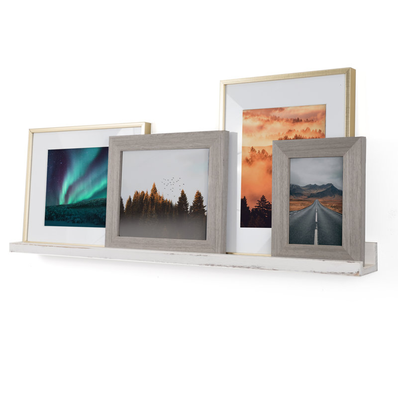 Tablette murale Essiemae, Blanc brûlé, H 2 po x l 36 po x P 3,4 po