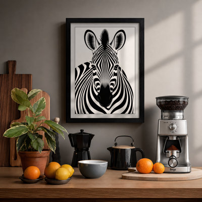 Zebra Face Graphic - Print