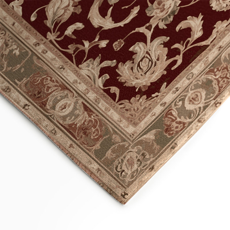 Tapis d'intérieur et d'extérieur brun français, Rectangle 9 pi x 12 pi