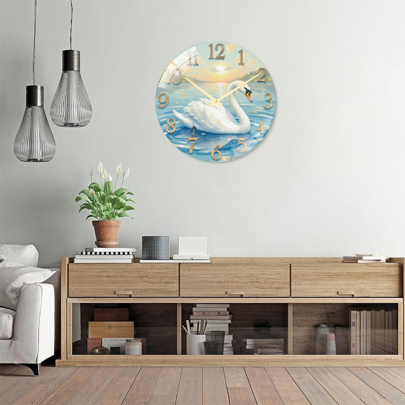 Horloge murale Swan