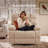 Oversized Massage Recliner Chair with Heating, Swivel Glider Rocker Chair-1351134226