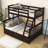Twin Over Full Wooden Bunk Bed With 2 Drawers-1062903015