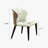 Craighead Modern Luxury Leather Dining Chairs, Wingback Accent Chairs, Warm Beige & Brown