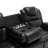Home Theater Seating Manual Recliner Chair With Center Console And Led Light Strip For Living Room-793698427