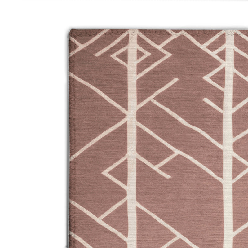Trellis Brown Indoor and Outdoor Area Rug, Rectangle 2' x 3'
