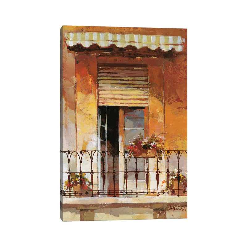 Balcony II by Willem Haenraets - Wrapped Canvas Gallery-Wrapped Canvas Giclée, 20.32 cm H x 30.48 cm W