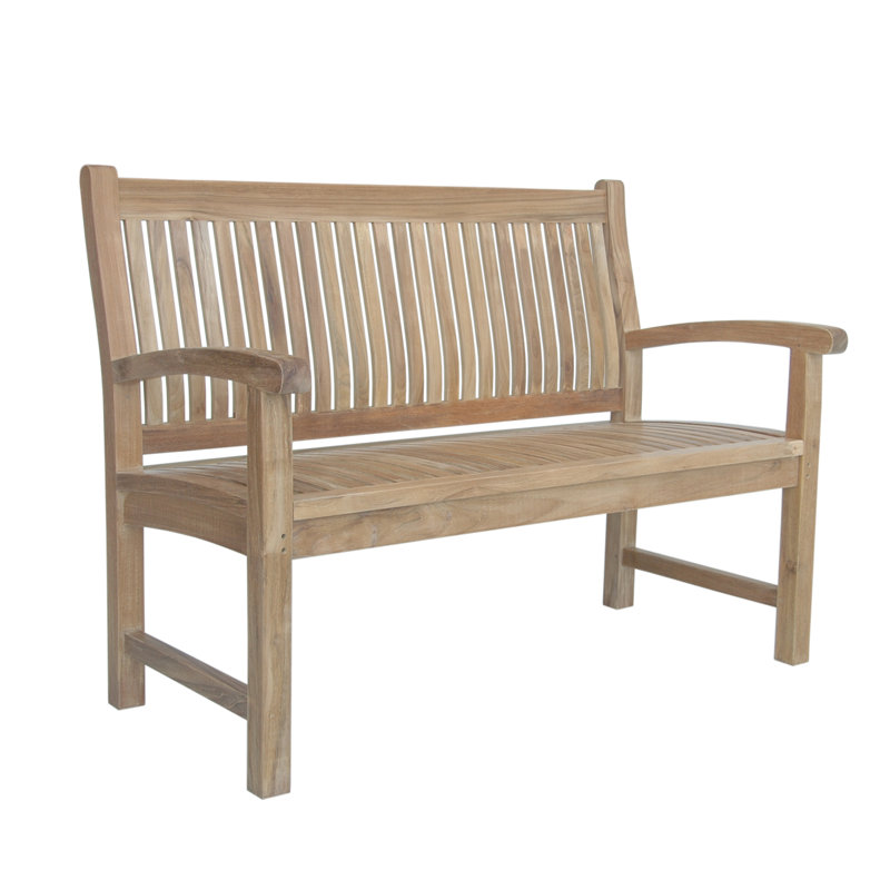 Jarvis Outdoor Teak Bench, 36" H x 47" W x 24" D