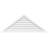 Triangle Surface Mount Functional Brickmould Sill Frame PVC Gable Vent 11/12 Pitch-43316127