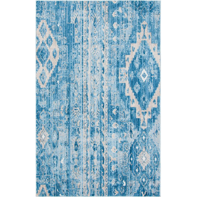 Tapis lagune de style sud-ouest Mulvaney