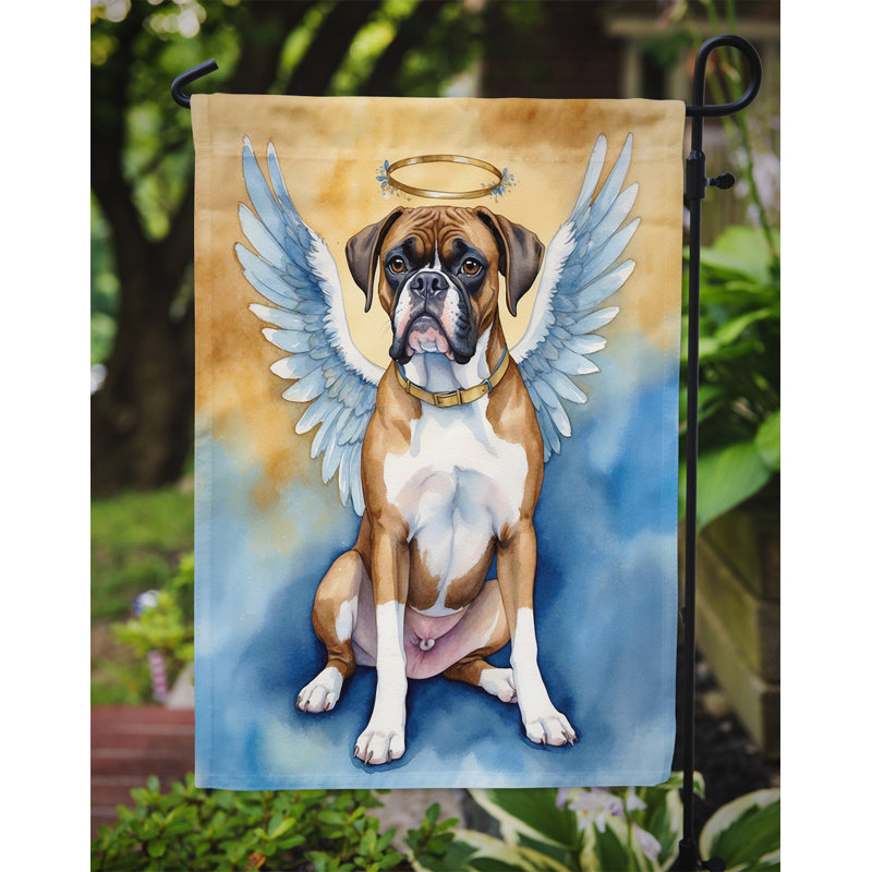 Boxer My Angel Garden Flag