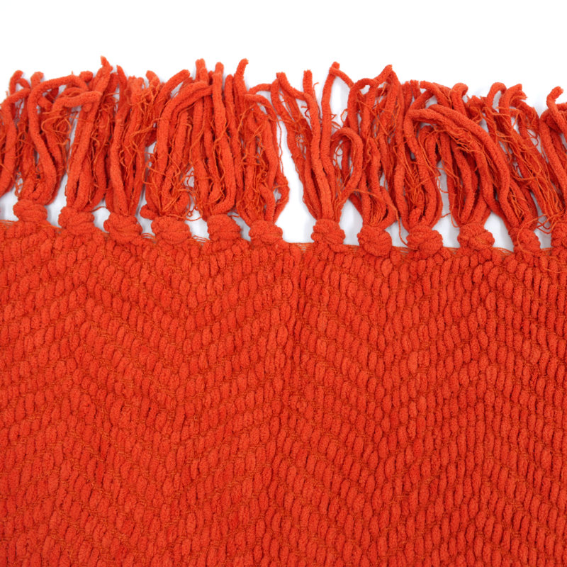 Jeté en tricot de tweed, Fiesta, 50 po x 60 po