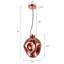 Luminaire suspendu 1 lumières simple urn Daniaal-843985347