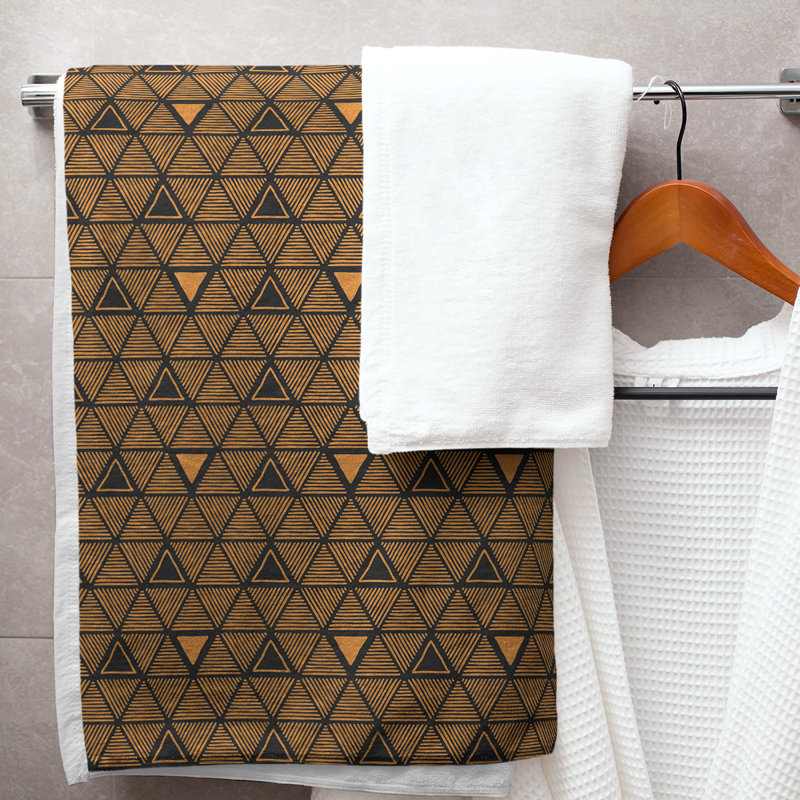 Serviette de bain Classic, Rouille foncée / rouille claire
