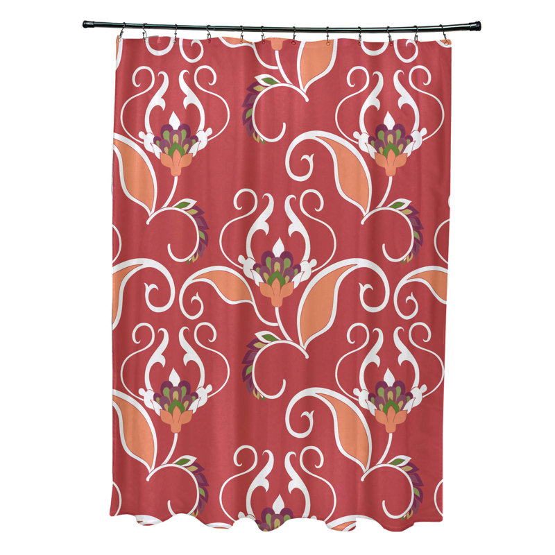 Rideau de douche Selina, Rouge