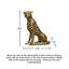 Figurine luxueuse et luxueuse en résine léopard