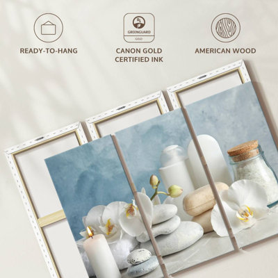 «White Spa Essentials», reproduction sur toile