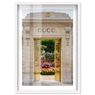 Florentine Garden Shadowbox Print Fashion Photography by Notoriart, White Frame, 30 x 45