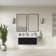 Fresca Mezzo 48" Wall Mount Double Sink Bathroom Vanity with Integrated Top - Faucet Not Included