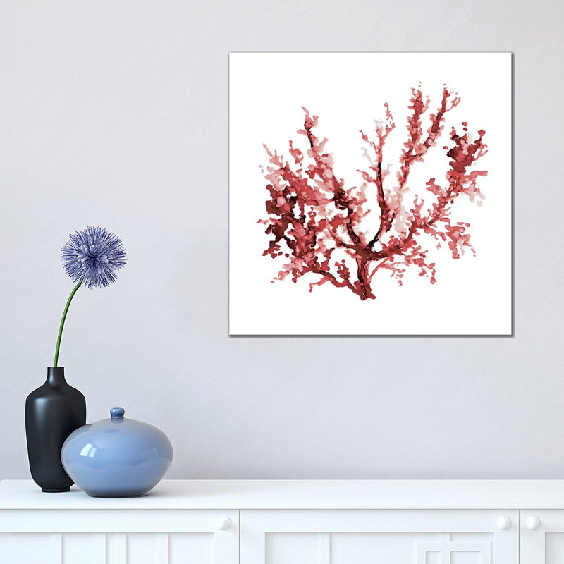 Sea Coral III by Carol Robinson - Painting on Canvas, 45.72 cm H x 45.72 cm W x 1.91 cm D, Wrapped Canvas