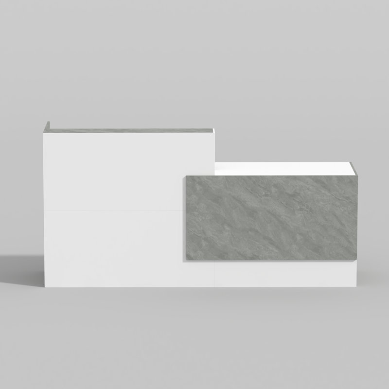 Bureau de réception Modern White & Stone