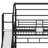 Metal House Loft Bed With Slide，Stairs And Storage Shelves-774587991-787981548