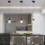 Mini-luminaire suspendu sphérique transparent 1 lumière