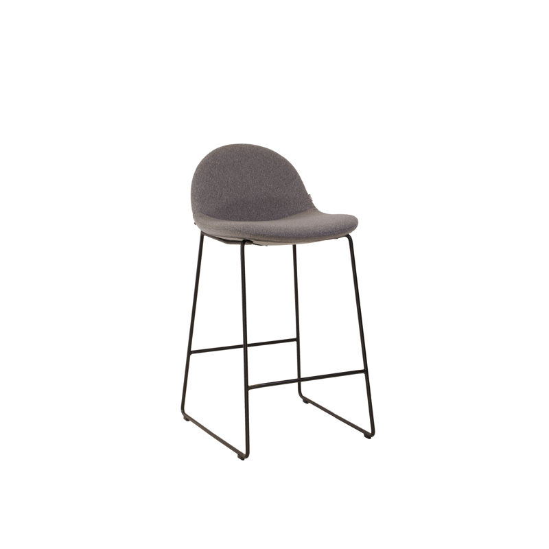Surf Upholstered Counter Stool with Metal Frame, Bar Stool (30” Seat Height)