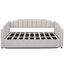 Lit de jour rembourré avec rangement inférieur, taille double, beige-1840095239