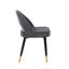 Chaise d'appoint rembourrée en velours Fitts-67078186