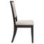 Chaise d'appoint rembourrée, ensemble de 2