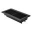 Paquet de 12 évents de plancher en fer pour grilles de ventilation CVC - noir