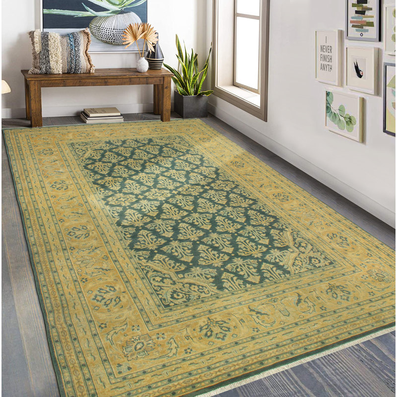 Tapis bleu-gris Fine Chobi Angelina