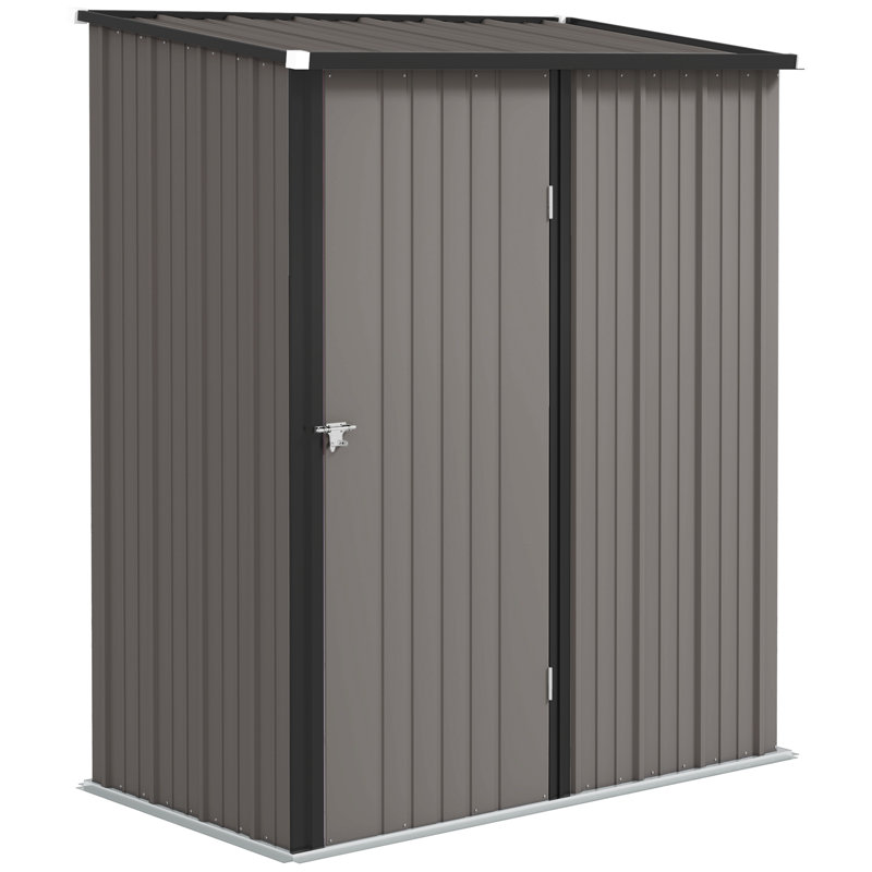 Celese Garden 5 ft. W x 3 ft. D Galvanised Steel Storage Shed