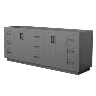 Miranda 83.25" Freestanding Double Bathroom Vanity Base Only