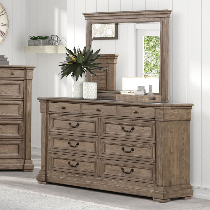 Commode transitionnelle l 61,6 po, gris vieilli