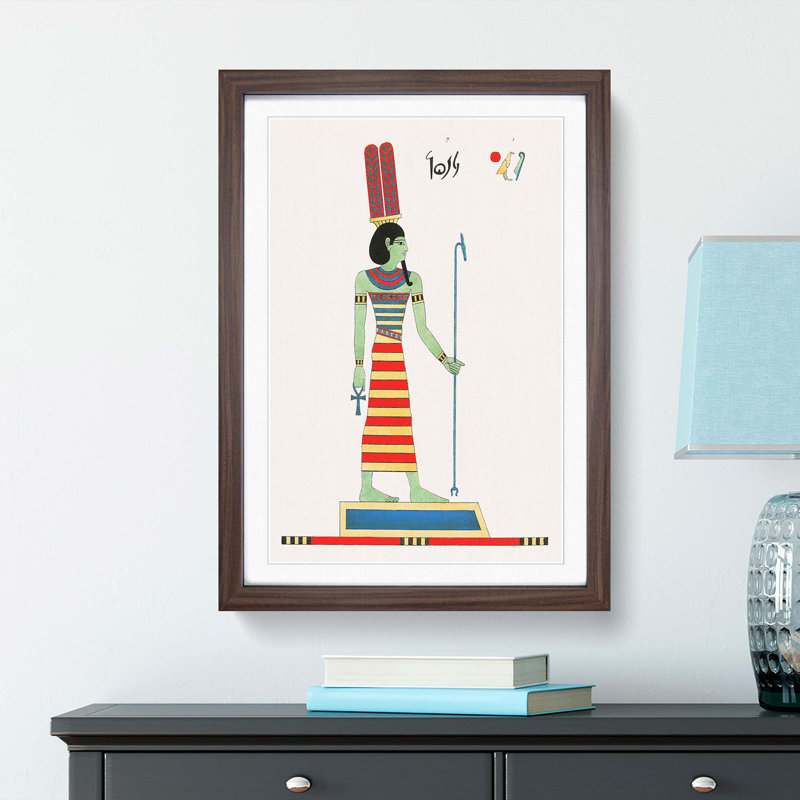 Amun by L. Dubois - Framed Print, 60cm H x 40cm W x 2cm D, Walnut