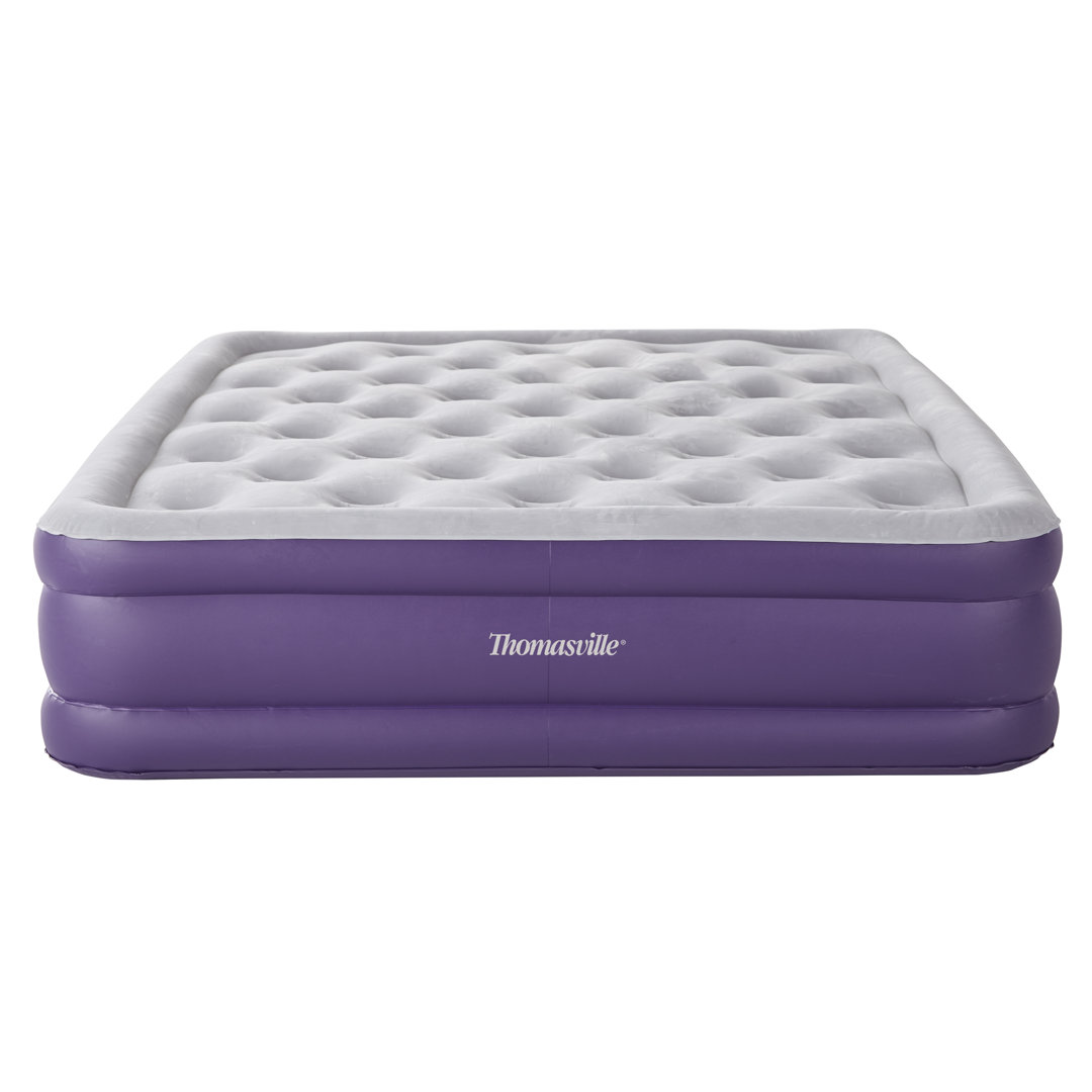 Adamstown Sensation Inflatable 15" Air Mattress Eith Electric Pump Thomasville Size: Queen